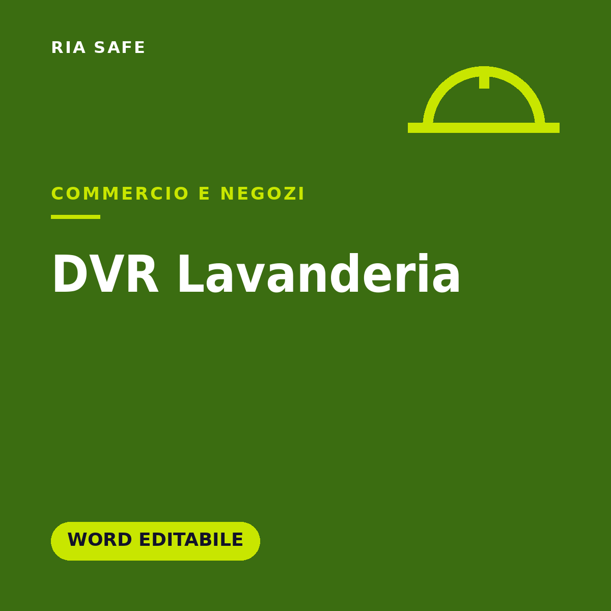 DVR Lavanderia Word Editabile – Valutazione Rischi