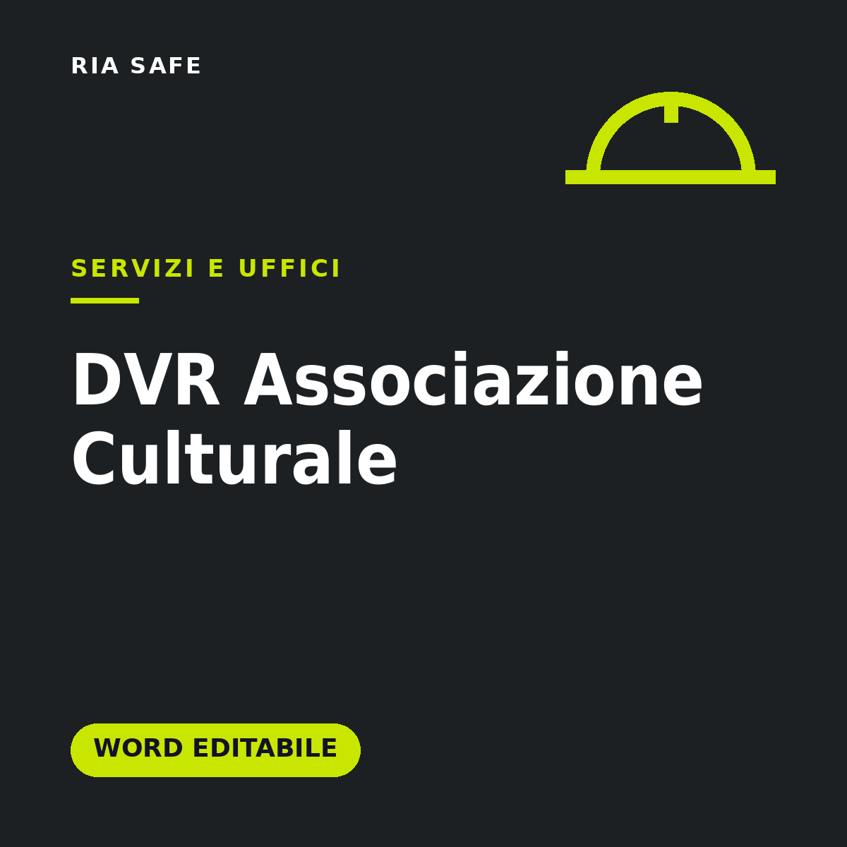 DVR Associazione Culturale Word Editabile – Valutazione Rischi