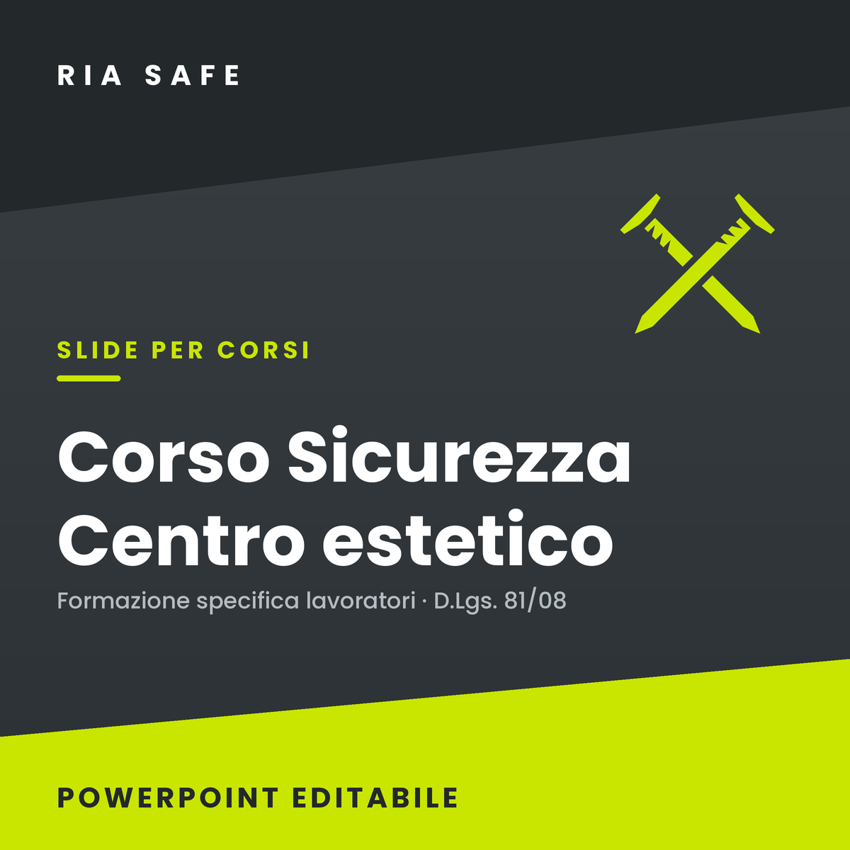 Slide Corso Sicurezza Centro Estetico – Formazione Specifica Lavoratori