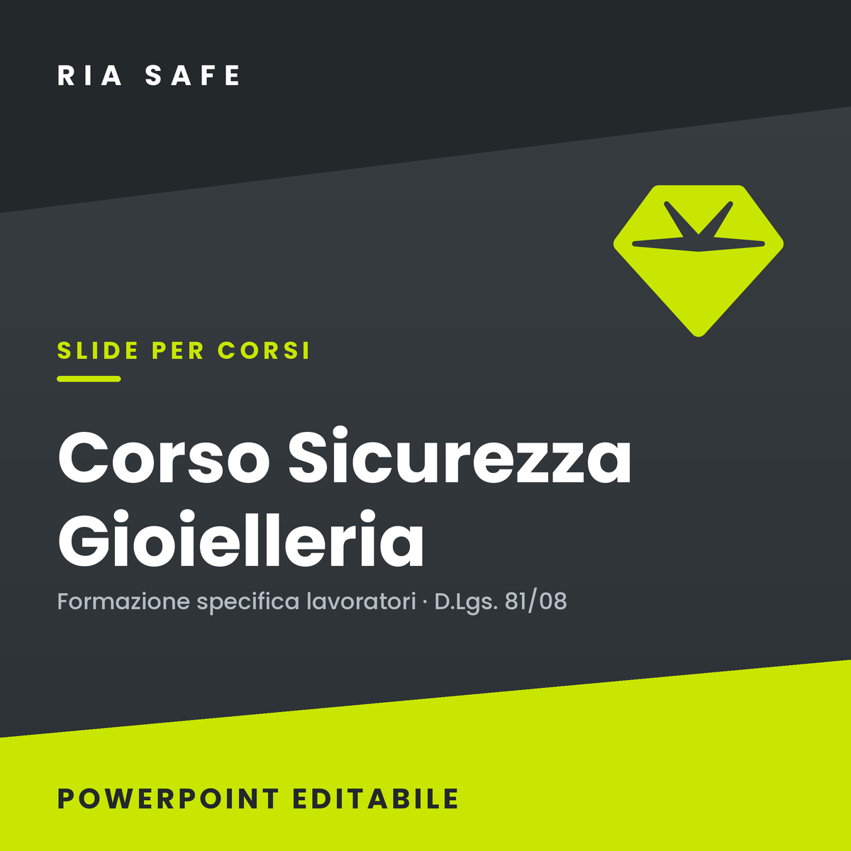 Slide Corso Sicurezza Gioielleria – Formazione Specifica Lavoratori