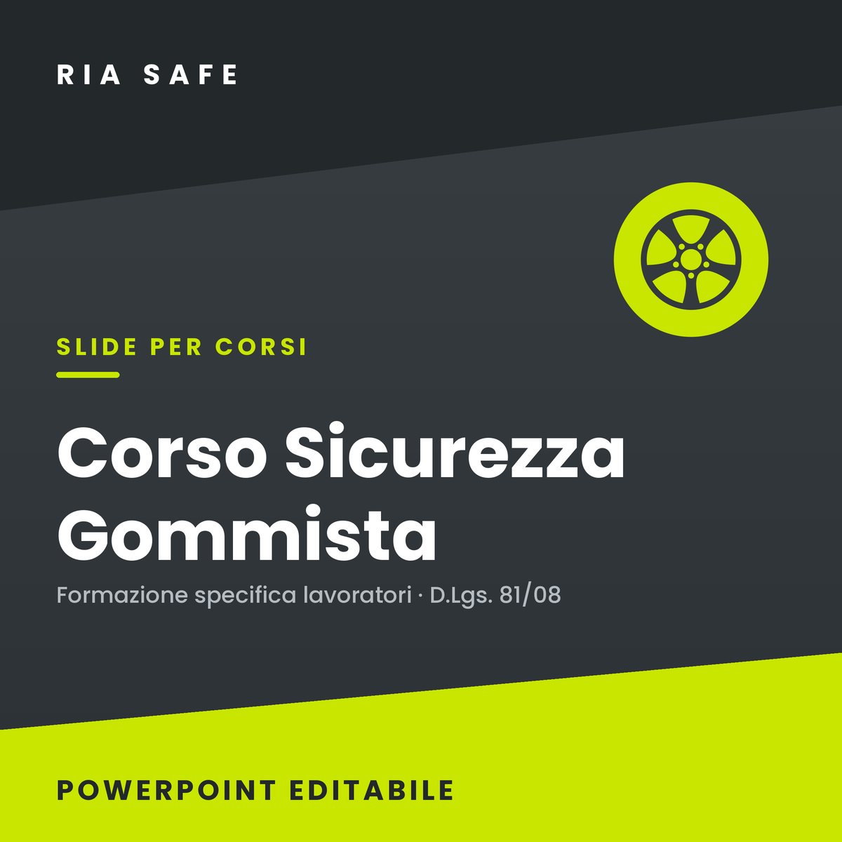 Slide Corso Sicurezza Gommista – Formazione Specifica Lavoratori