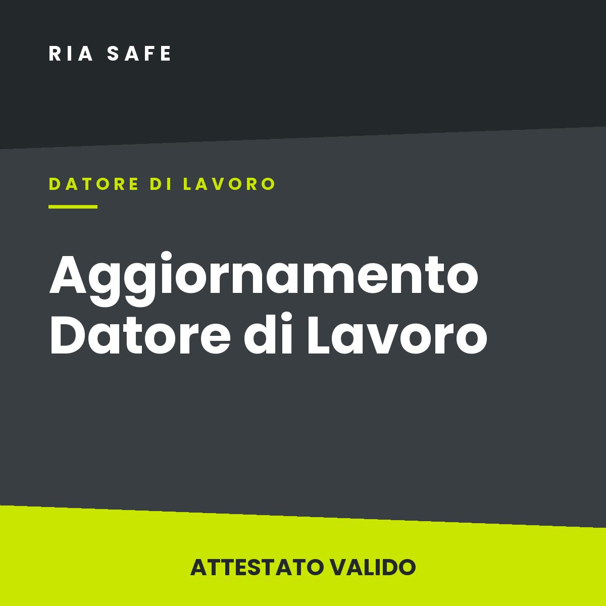 Aggiornamento Datore di Lavoro 6 ore