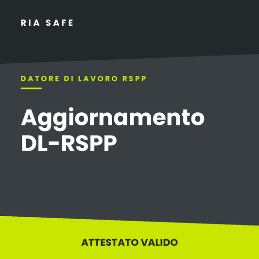 Aggiornamento DL-RSPP 8 ore