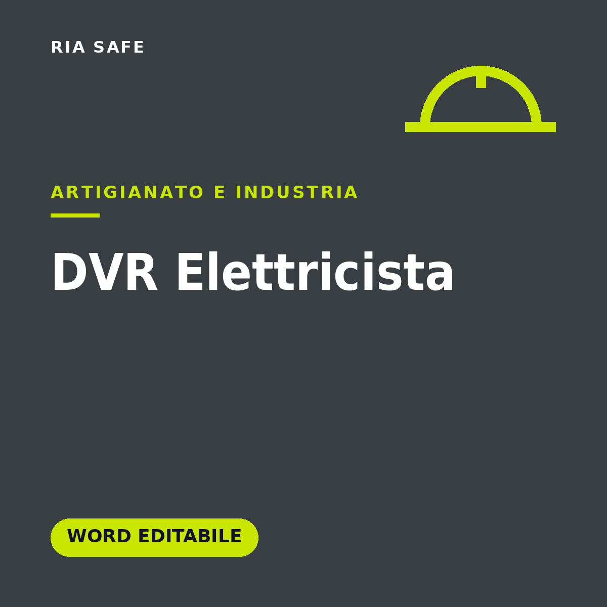 DVR Elettricista Word Editabile – Valutazione Rischi