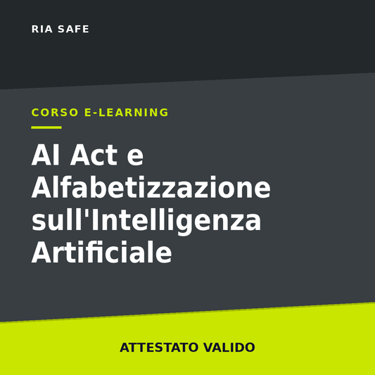 Corso AI Act - Alfabetizzazione sull'Intelligenza Artificiale