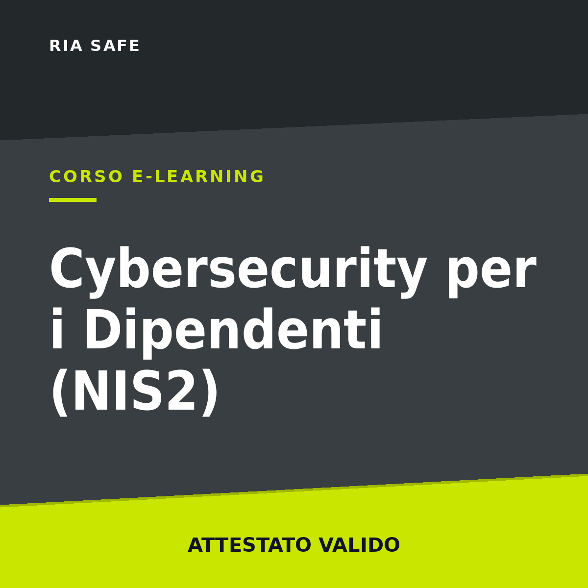 Corso - Cybersecurity per i Dipendenti (NIS2)