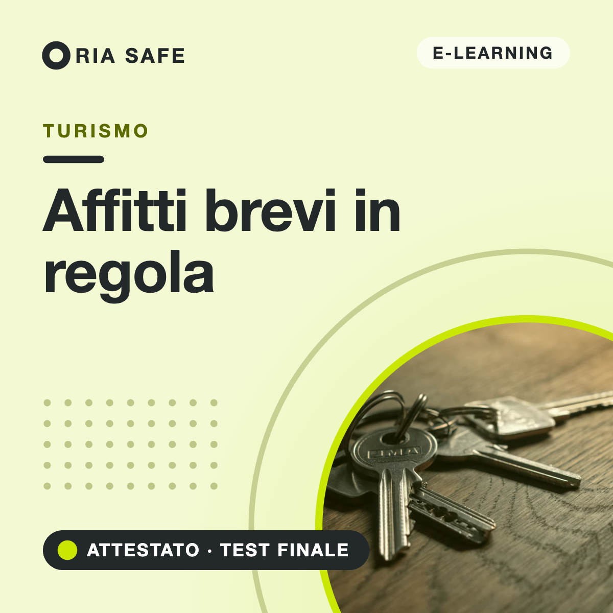 Corso online Affitti brevi in regola – RIA SAFE