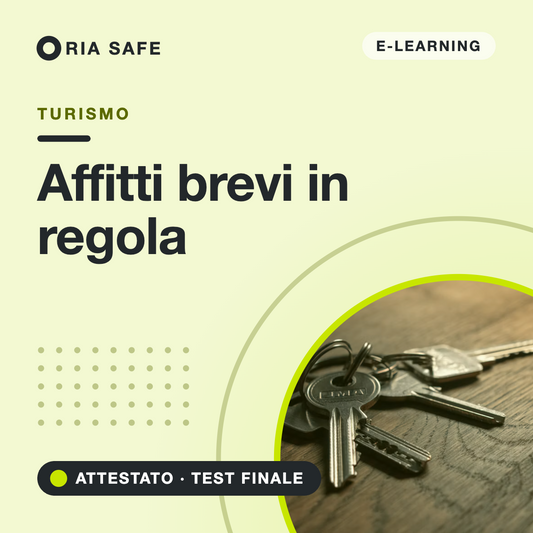 Corso online Affitti brevi in regola – RIA SAFE