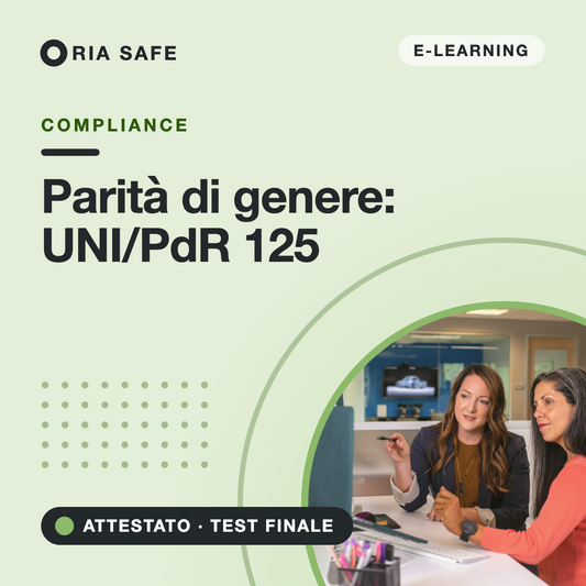 Corso online Parità di genere UNI/PdR 125 – RIA SAFE