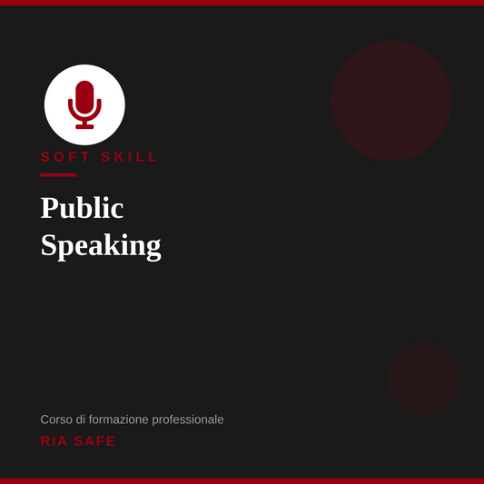 Corso Soft Skill - Public Speaking