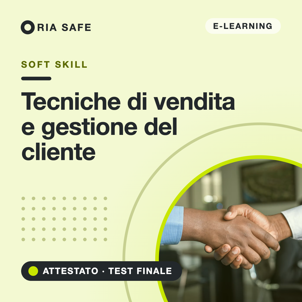 Corso e-learning Tecniche di vendita