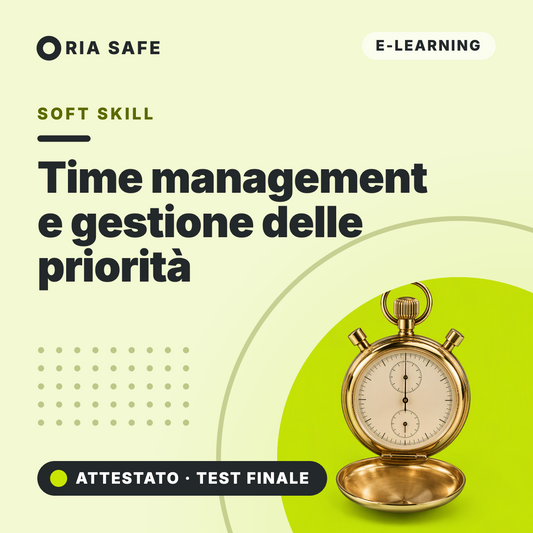 Corso Time management e gestione delle priorità