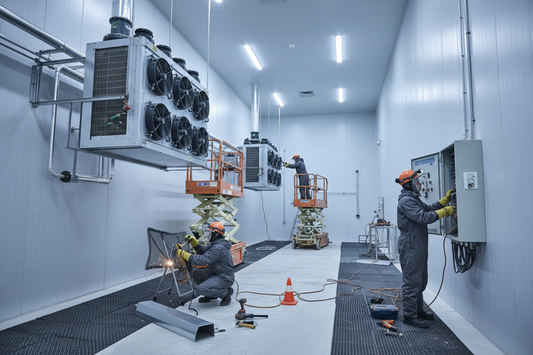 Lavorazioni interne alle celle frigorifere