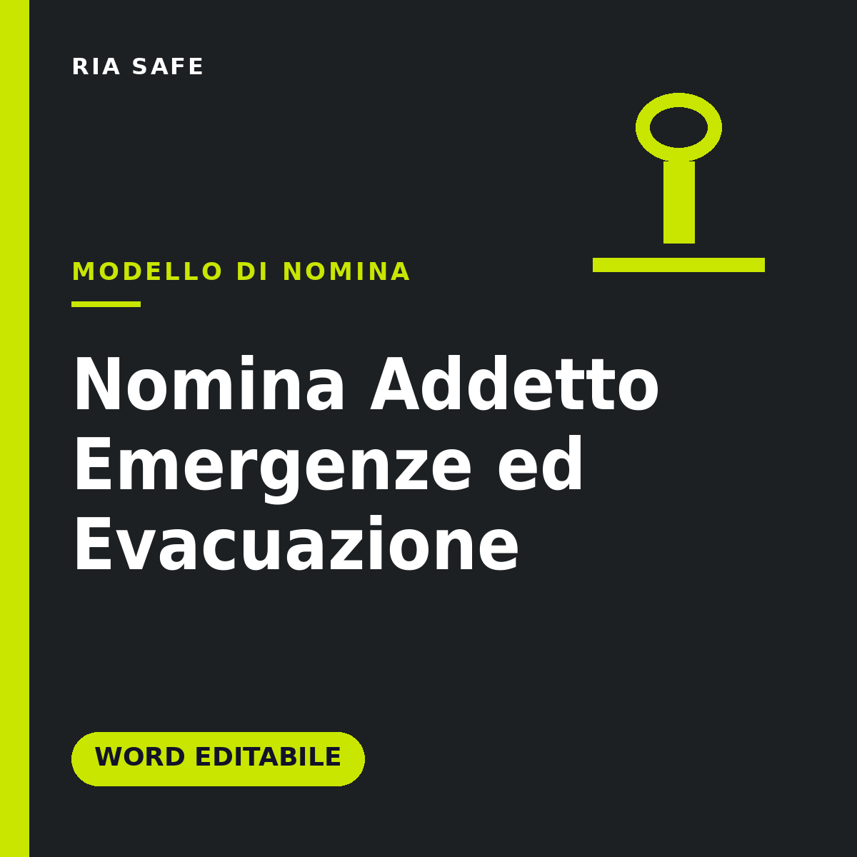 Nomina Addetto Emergenze ed Evacuazione