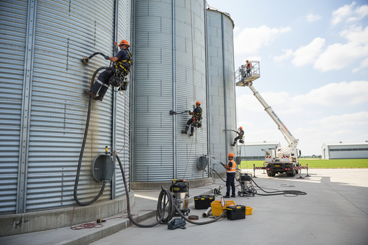 Pulizia e manutenzione silos cereali