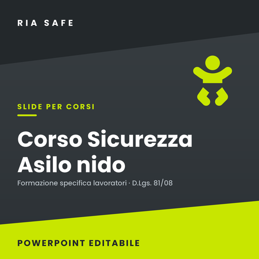 Slide Corso Sicurezza Asilo Nido – Formazione Specifica Lavoratori