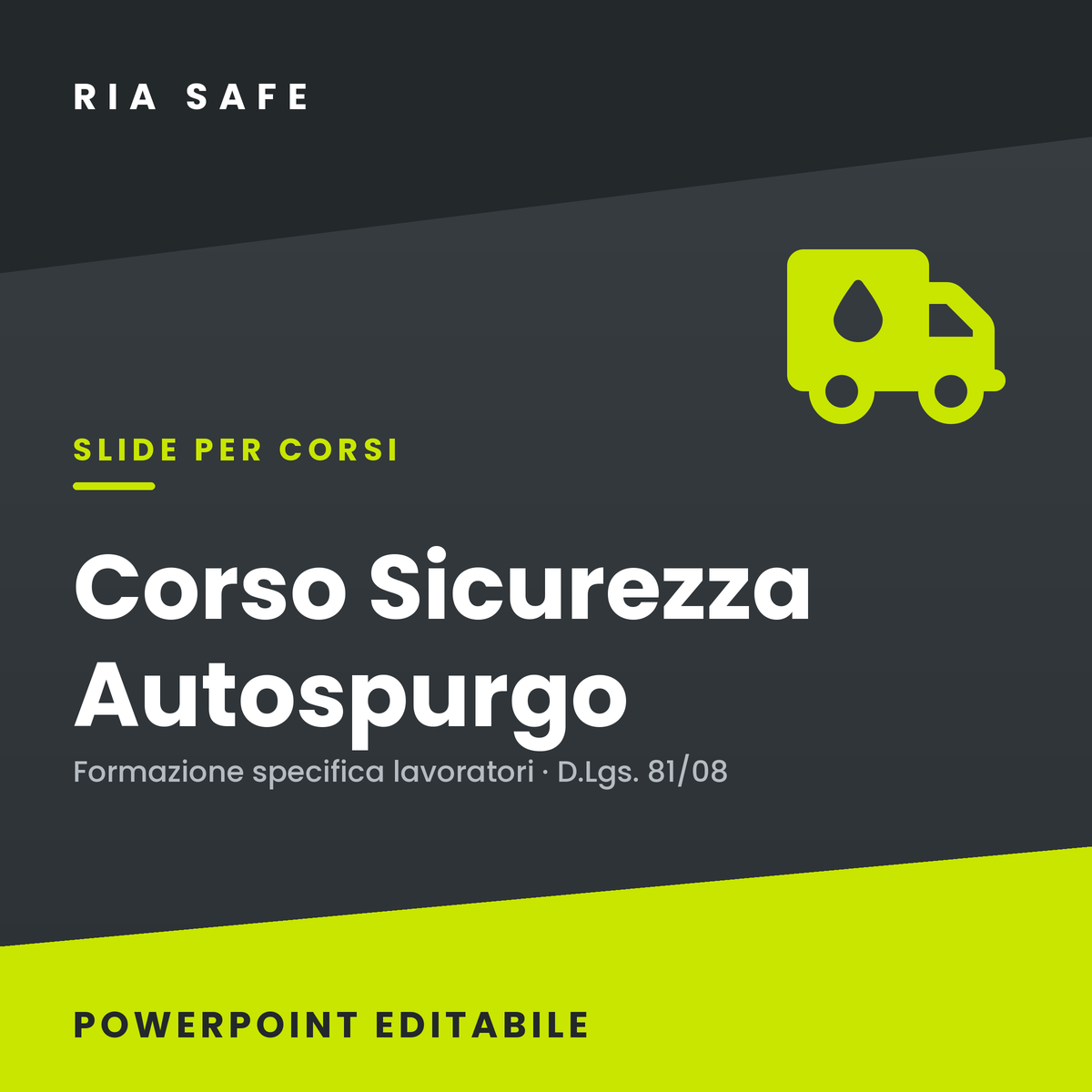Slide Corso Sicurezza Autospurgo – Formazione Specifica Lavoratori