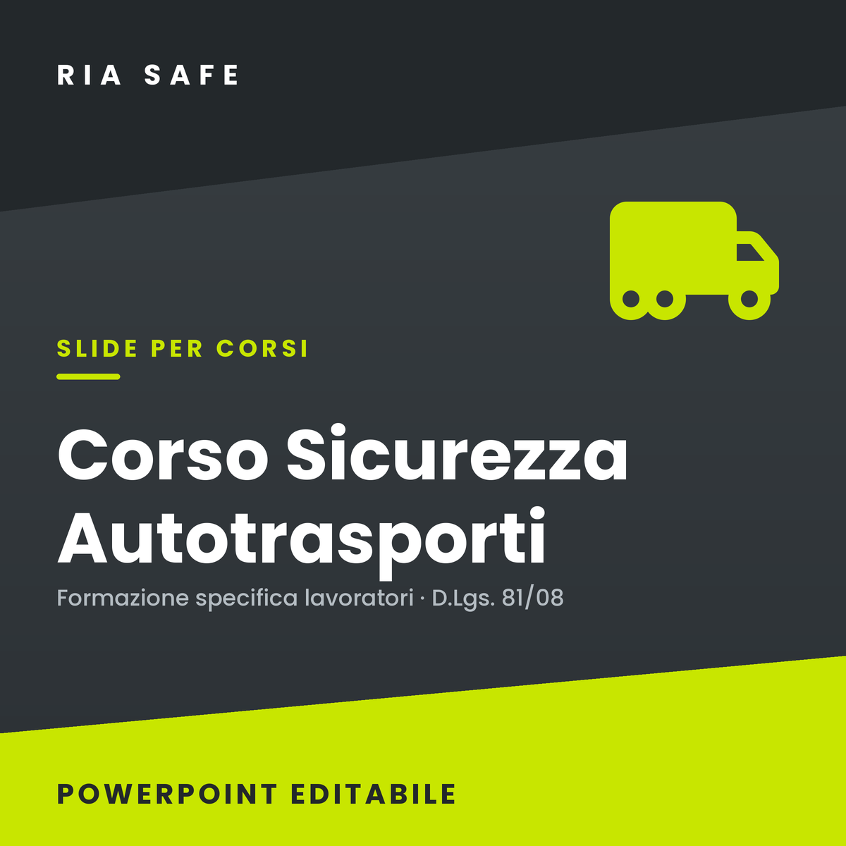 Slide Corso Sicurezza Autotrasporti – Formazione Specifica Lavoratori