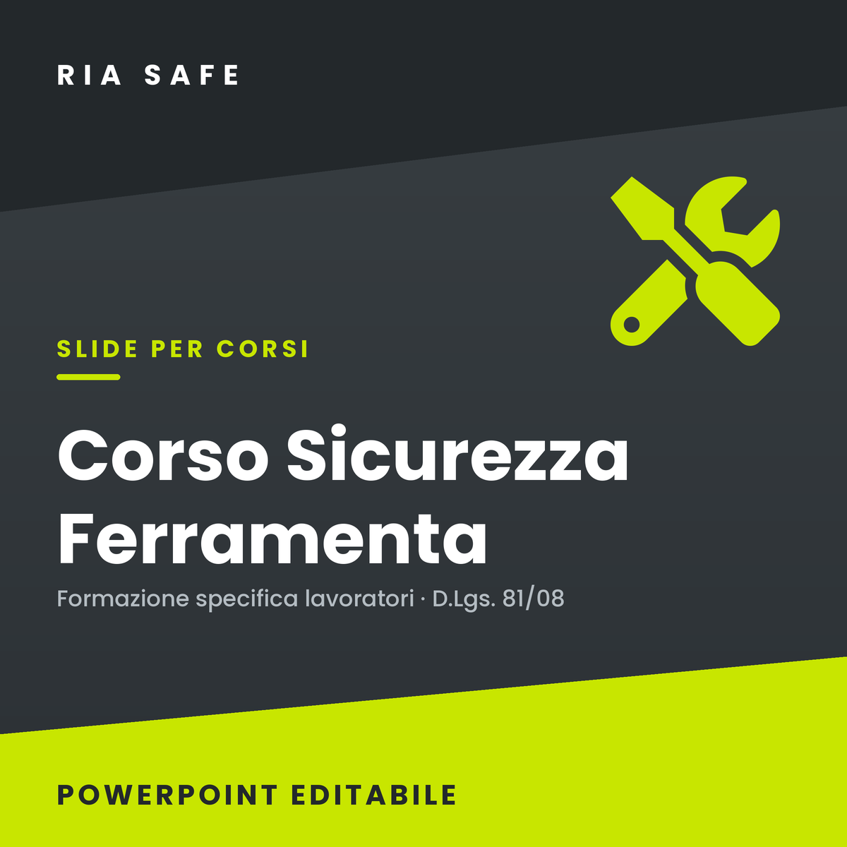 Slide Corso Sicurezza Ferramenta – Formazione Specifica Lavoratori