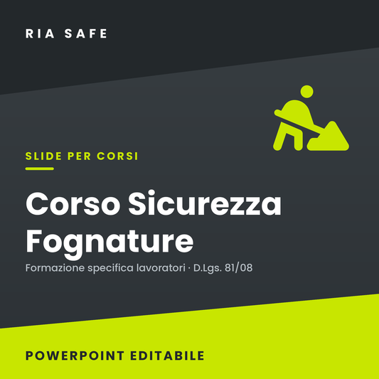 Slide Corso Sicurezza Fognature – Formazione Specifica Lavoratori