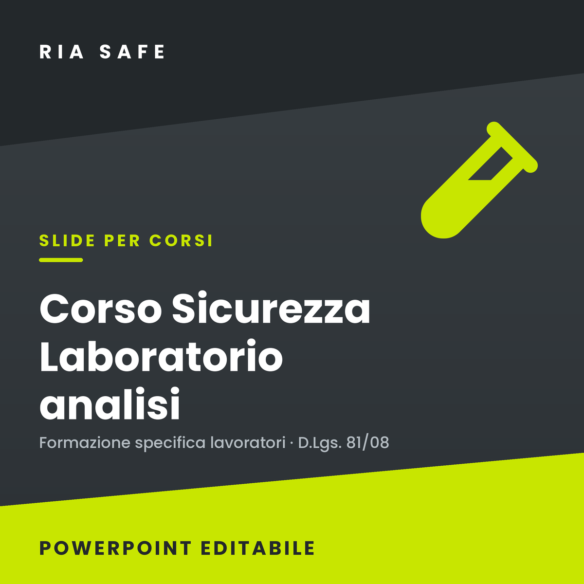 Slide Corso Sicurezza Laboratorio Analisi – Formazione Specifica Lavoratori