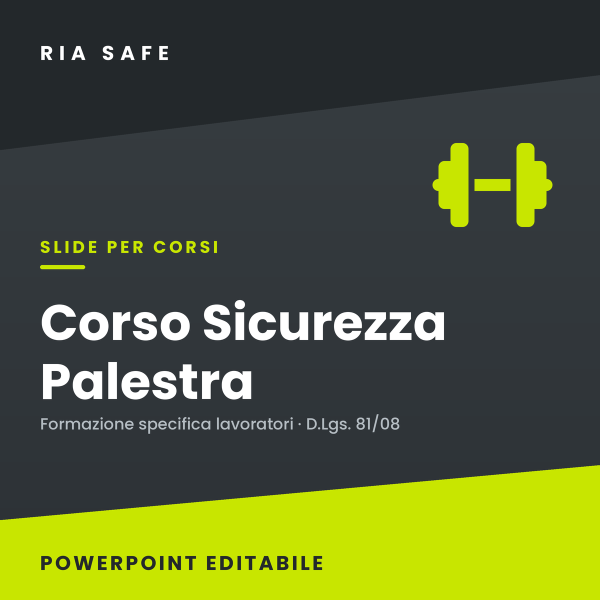 Slide Corso Sicurezza Palestra – Formazione Specifica Lavoratori