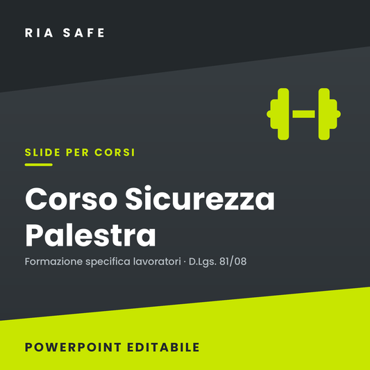 Slide Corso Sicurezza Palestra – Formazione Specifica Lavoratori