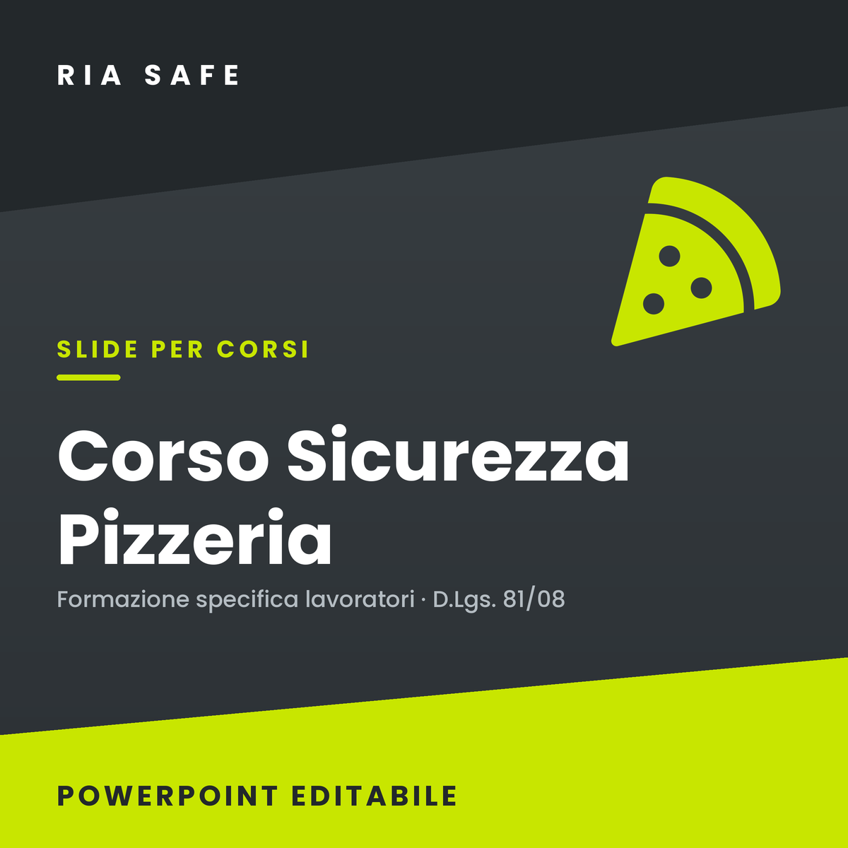 Slide Corso Sicurezza Pizzeria – Formazione Specifica Lavoratori