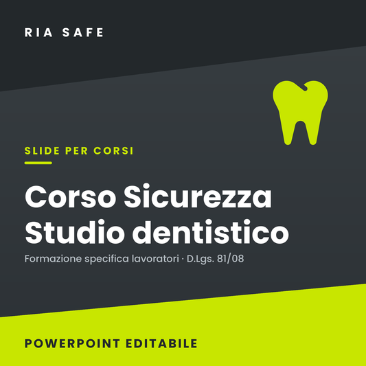 Slide Corso Sicurezza Studio Dentistico – Formazione Specifica Lavoratori
