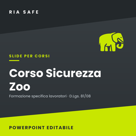 Slide Corso Sicurezza Zoo – Formazione Specifica Lavoratori